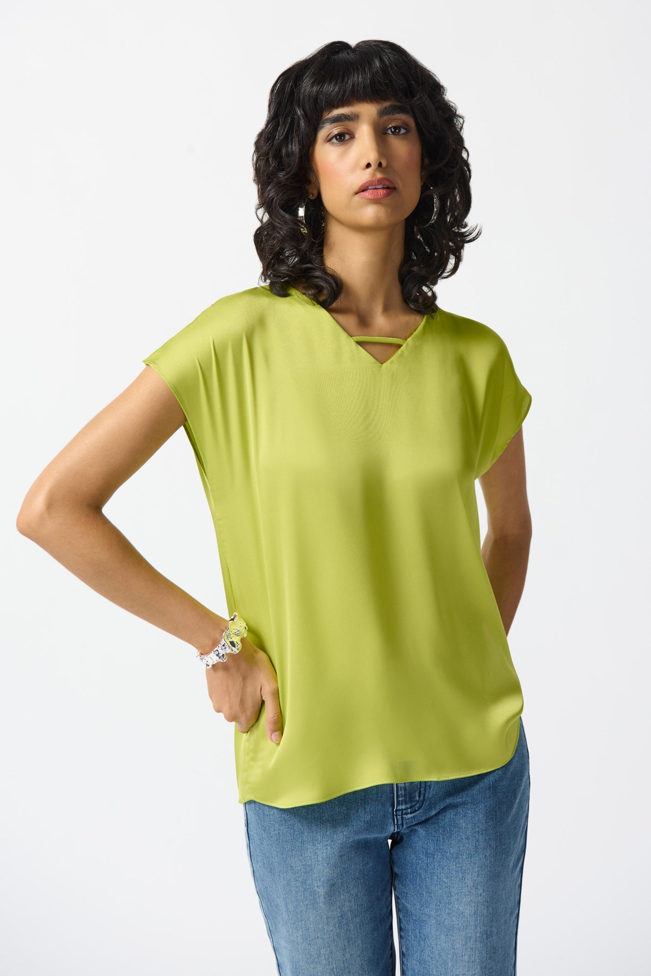 T-Shirt pour femme par Joseph Ribkoff | 242123 KEYLIME | Boutique Vvög, vêtements mode pour homme et femme