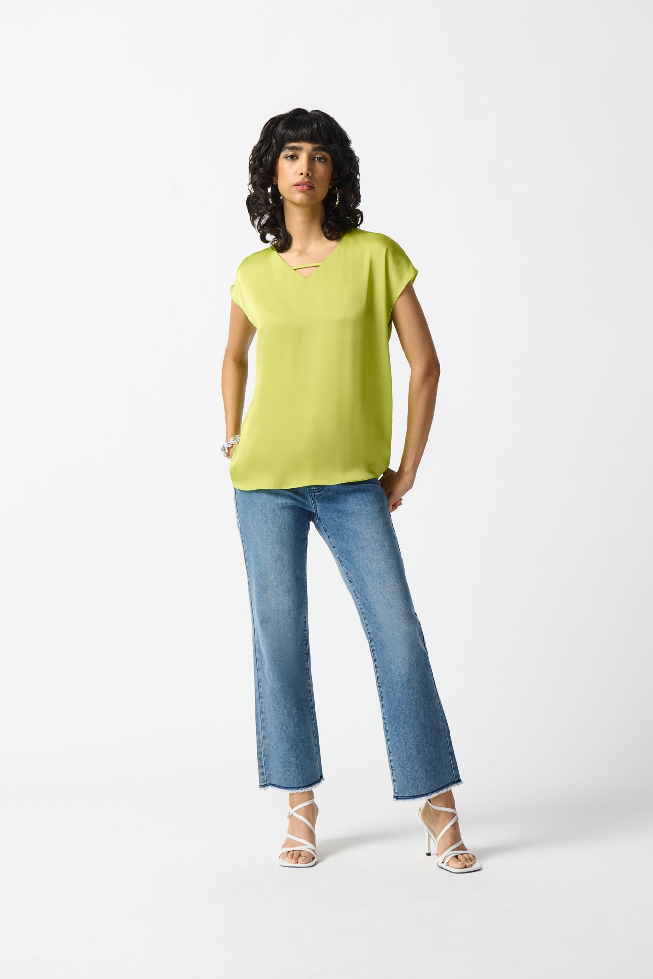 T-Shirt pour femme par Joseph Ribkoff | 242123 KEYLIME | Boutique Vvög, vêtements mode pour homme et femme