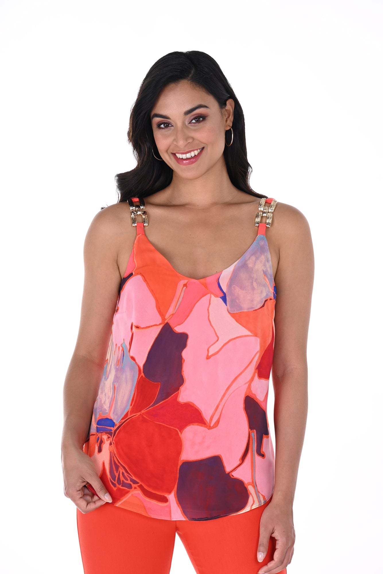 Camisole pour femme par Frank Lyman | 246143 ORANGE/PINK | Boutique Vvög, vêtements mode pour homme et femme