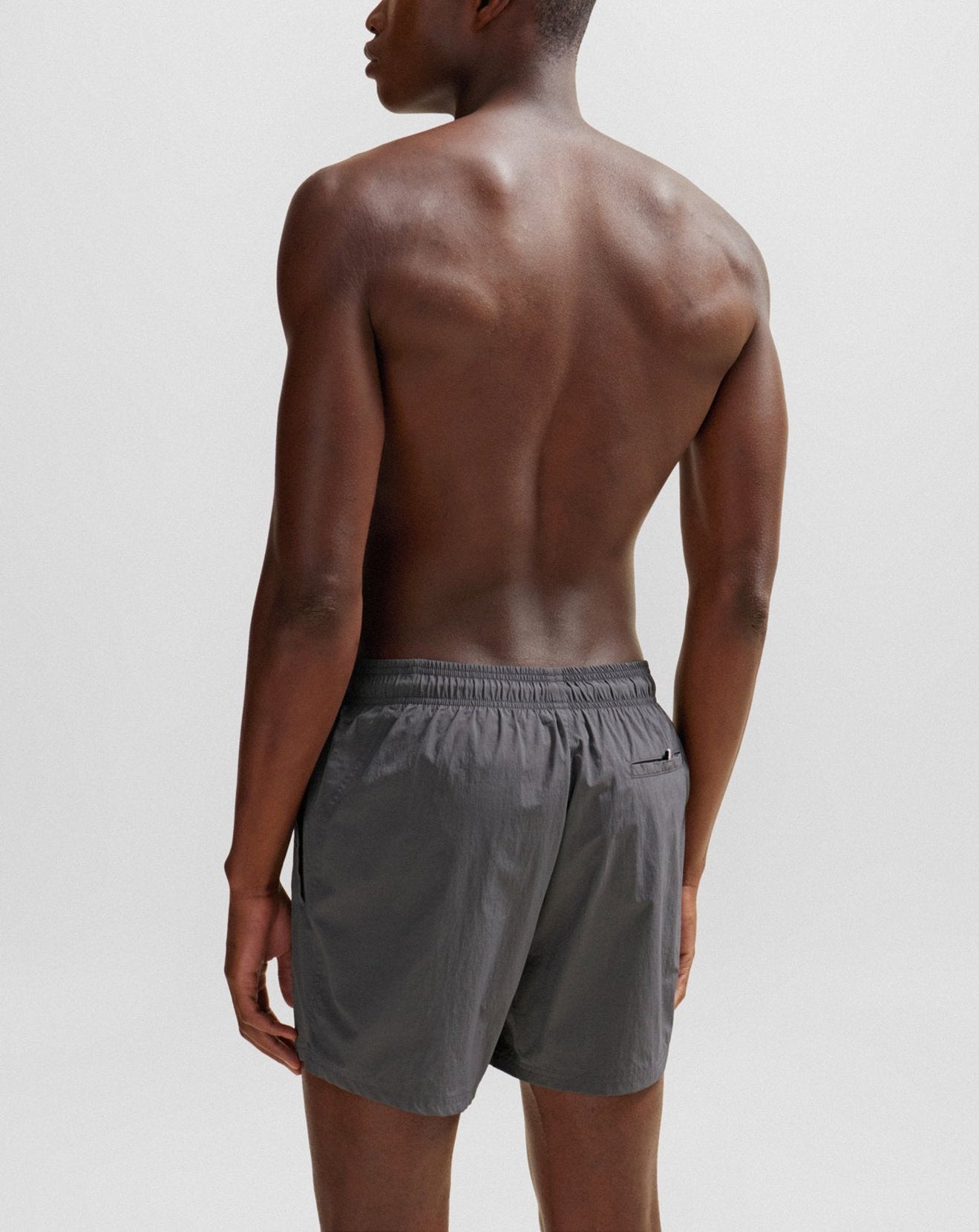 Maillot short pour homme par HUGO BOSS | 50469594 Gris/032-MED GREY | Boutique Vvög, vêtements mode pour homme et femme