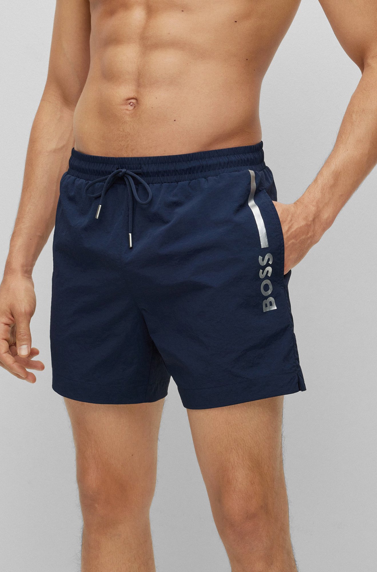 Maillot de bain pour homme par HUGO BOSS | 50484440 415-Marine | Boutique Vvög, vêtements mode pour homme et femme