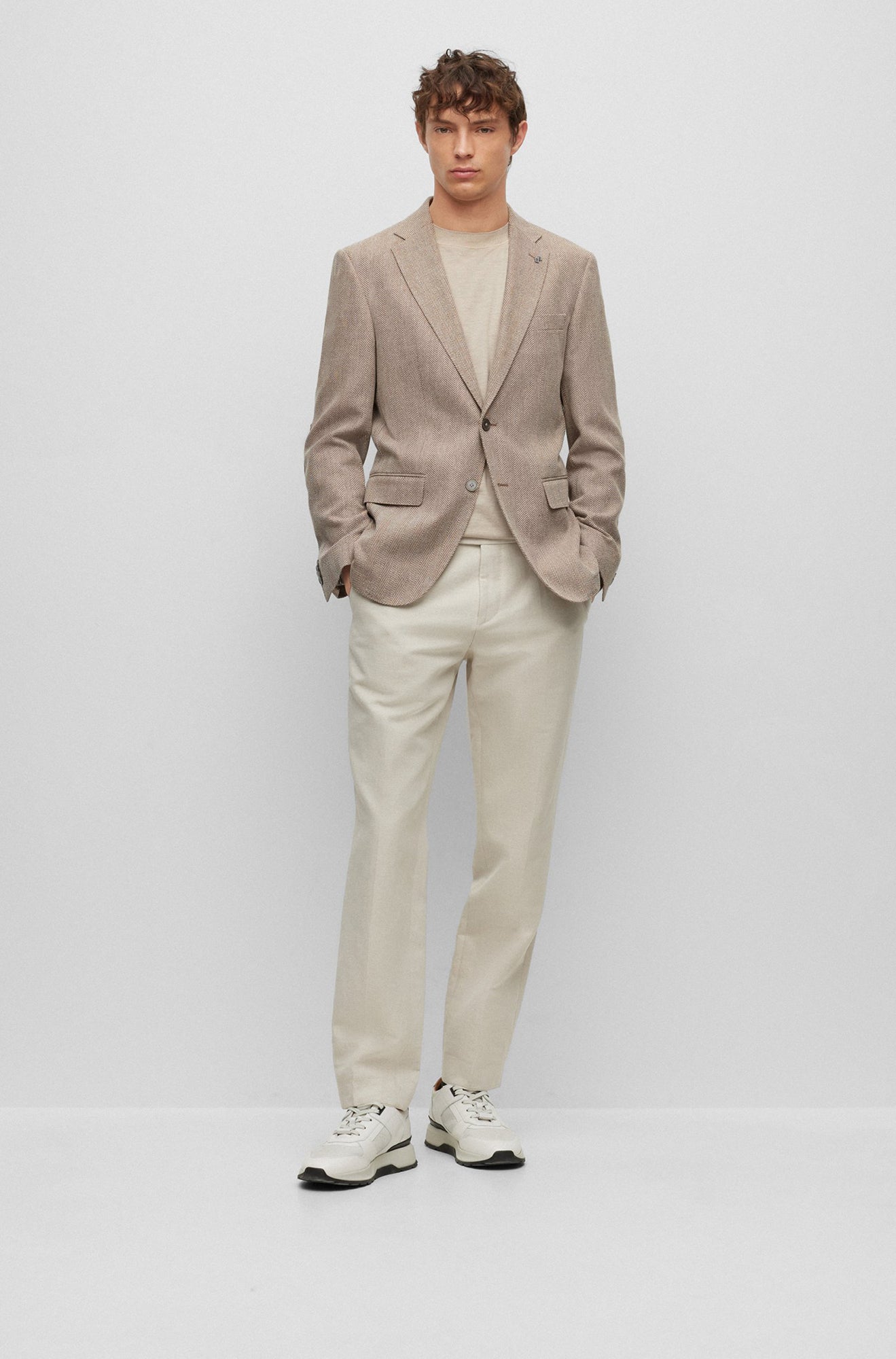 Veston pour homme par HUGO BOSS | 50497274 260-MEDIUM BEIGE | Boutique Vvög, vêtements mode pour homme et femme