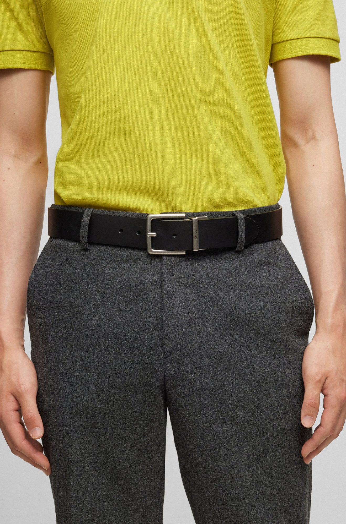 Ceinture pour homme par HUGO BOSS | 50503369 Noir/002-BLACK | Boutique Vvög, vêtements mode pour homme et femme