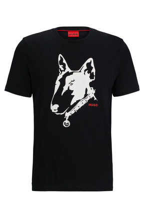 T-Shirt pour homme par HUGO BOSS | 50504916 Noir/001-BLACK | Boutique Vvög, vêtements mode pour homme et femme