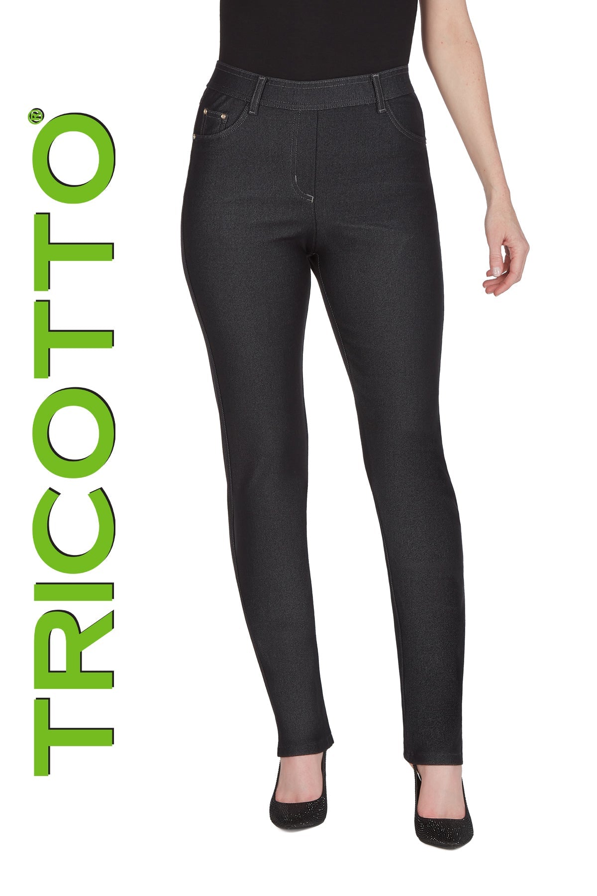 Legging pour femme par Tricotto | 960 BLACK | Boutique Vvög, vêtements mode pour homme et femme