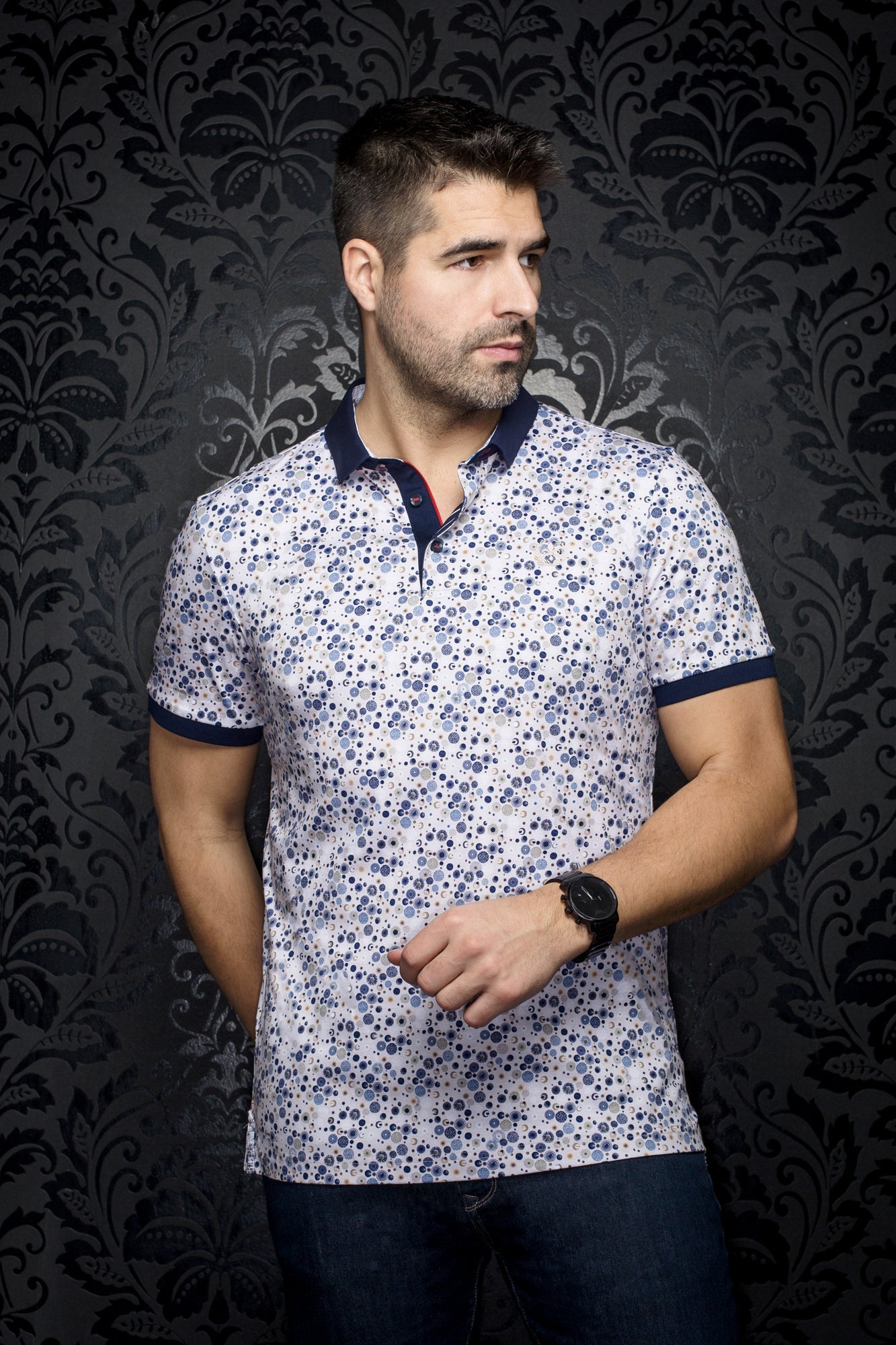 Polo pour homme par Au Noir | ADONIS Pierre | Boutique Vvög, inventaire complet de la marque Au Noir