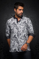 Polo pour homme par Au Noir | AHMOSIS Noir Blanc/white black | Vvog.ca, inventaire complet de la marque Au Noir