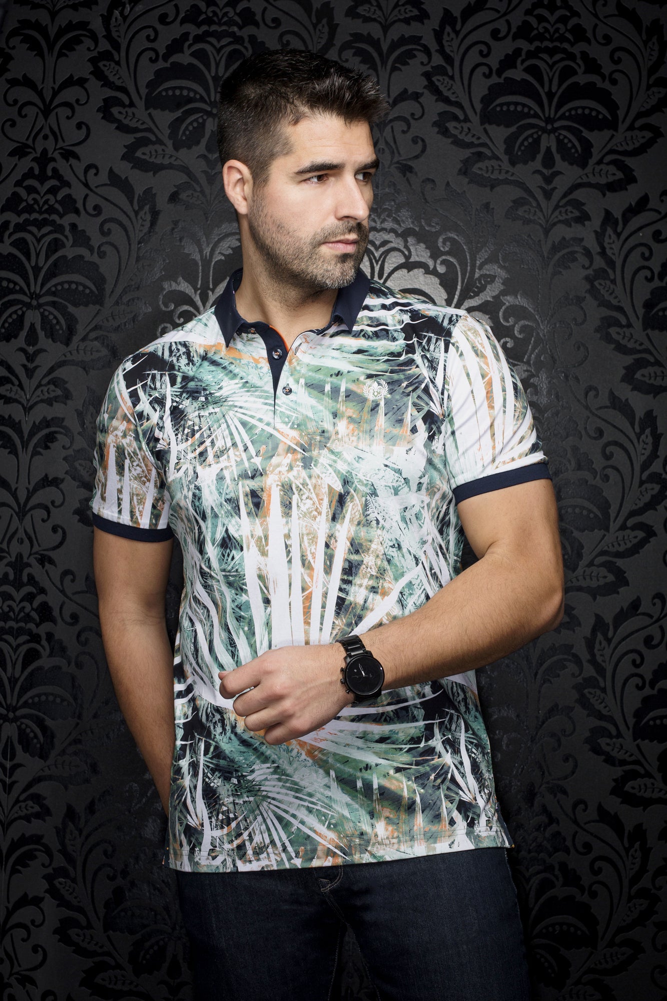 Polo pour homme par Au Noir | AMAZONIA Vert | Boutique Vvög, inventaire complet de la marque Au Noir