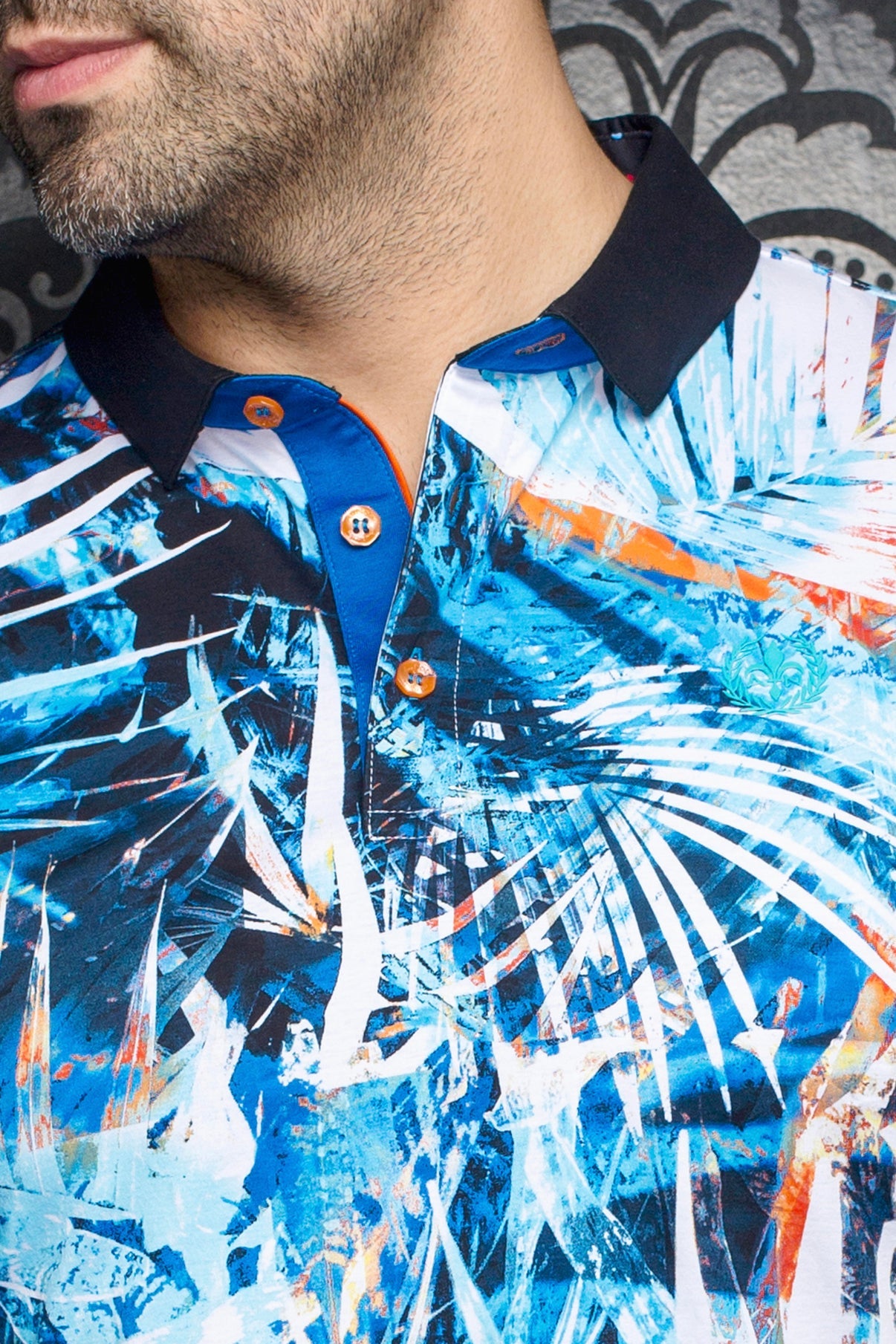 Polo pour homme par Au Noir | AMAZONIA Turquoise | Boutique Vvög, inventaire complet de la marque Au Noir