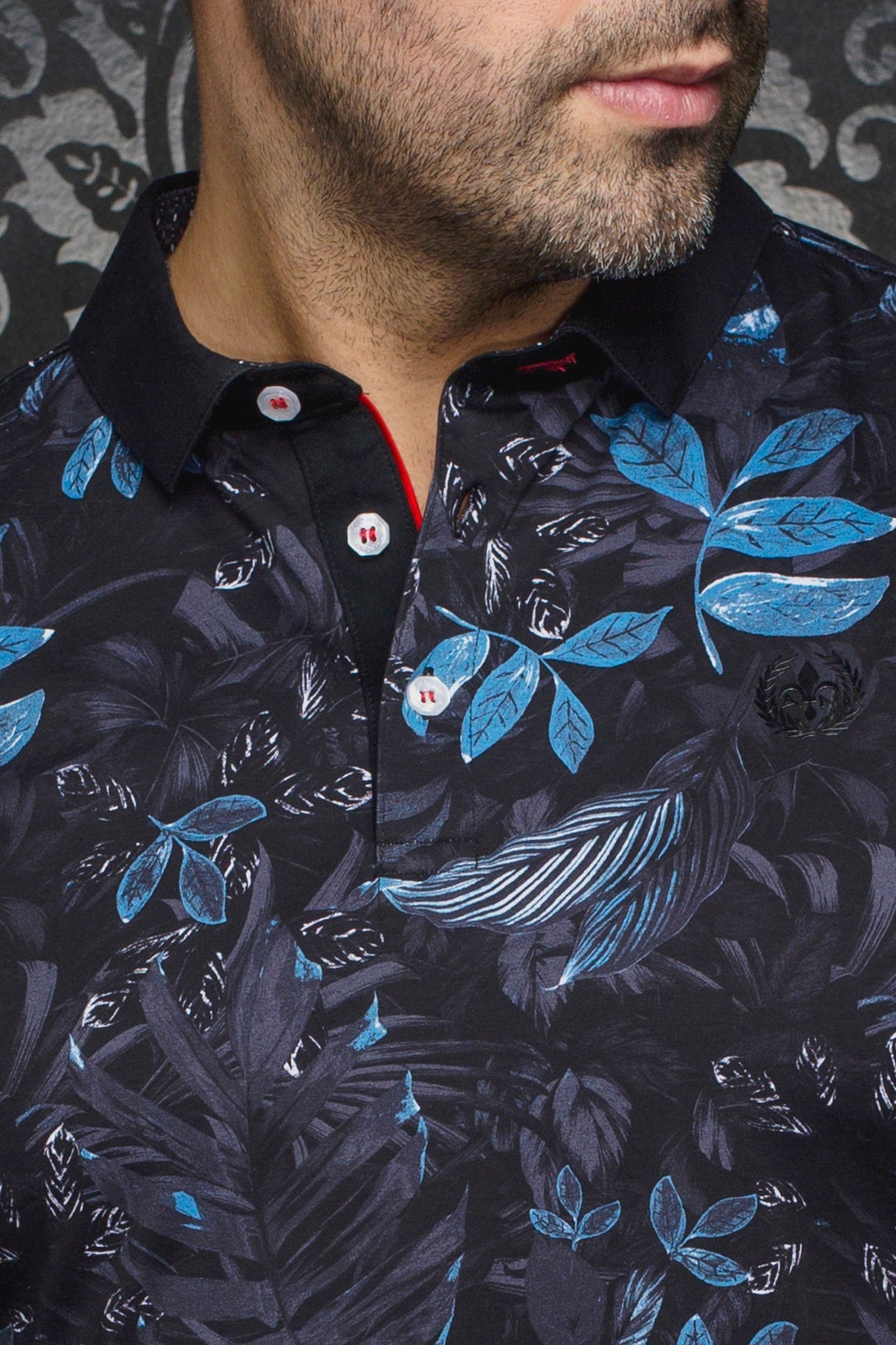 Polo pour homme par Au Noir | AURIOL Noir Bleu | Boutique Vvög, inventaire complet de la marque Au Noir