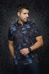 Polo pour homme par Au Noir | AURIOL Noir Bleu | Boutique Vvög, inventaire complet de la marque Au Noir