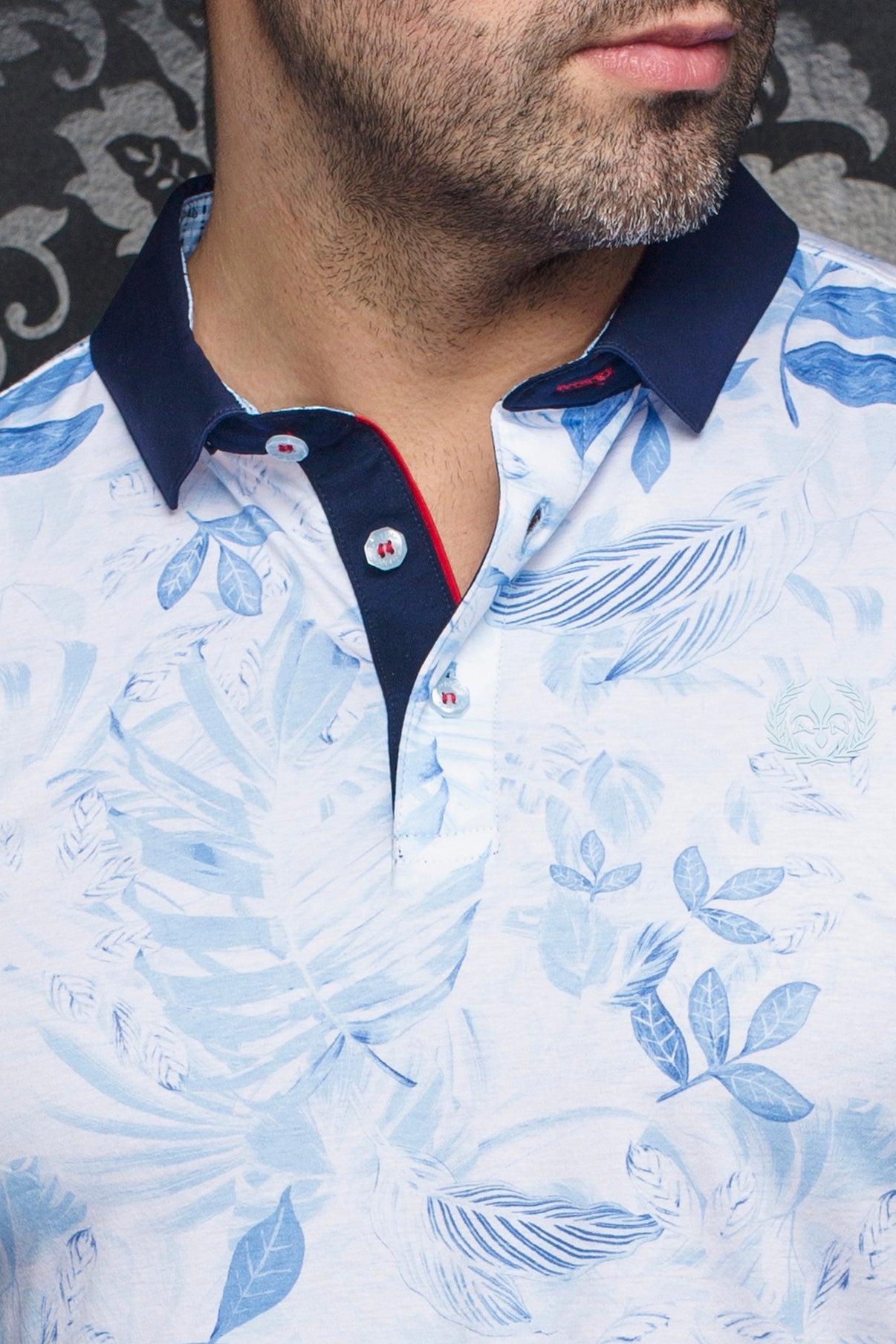 Polo pour homme par Au Noir | AURIOL Bleu Clair | Boutique Vvög, inventaire complet de la marque Au Noir