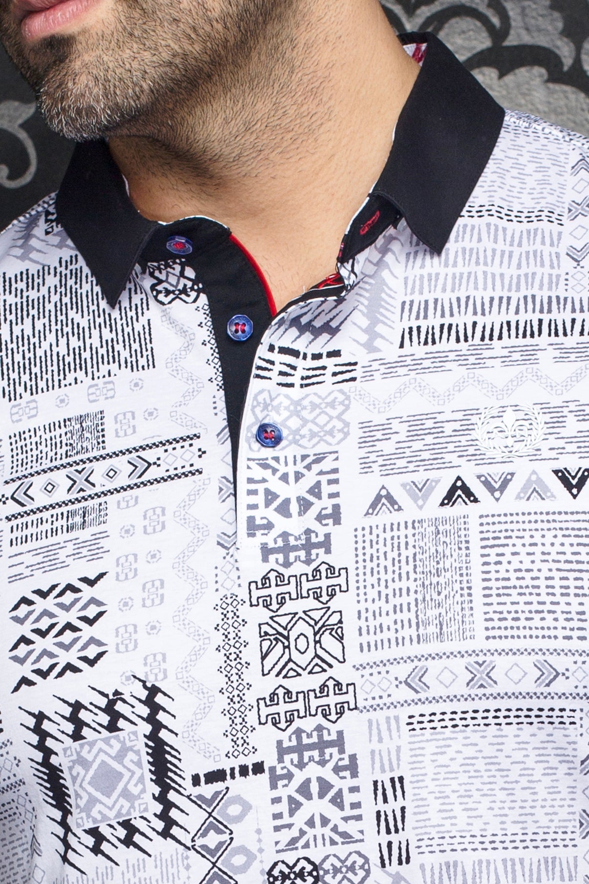 Polo pour homme par Au Noir | AZIMUT Blanc | Boutique Vvög, inventaire complet de la marque Au Noir