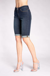 Bermuda denim pour femme par Carreli Jeans | B0083 DW | Boutique Vvög, vêtements mode pour homme et femme