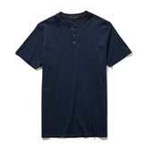 Chandail manches courtes henley pour homme par Robert Barakett | Georgia RB01173 BLNITE | Boutique Vvög, vêtements mode pour hommes