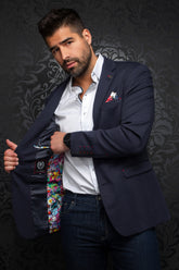 Veston pour homme par Au Noir | BARTOLO midnight | Boutique Vvög, vêtements mode pour hommes