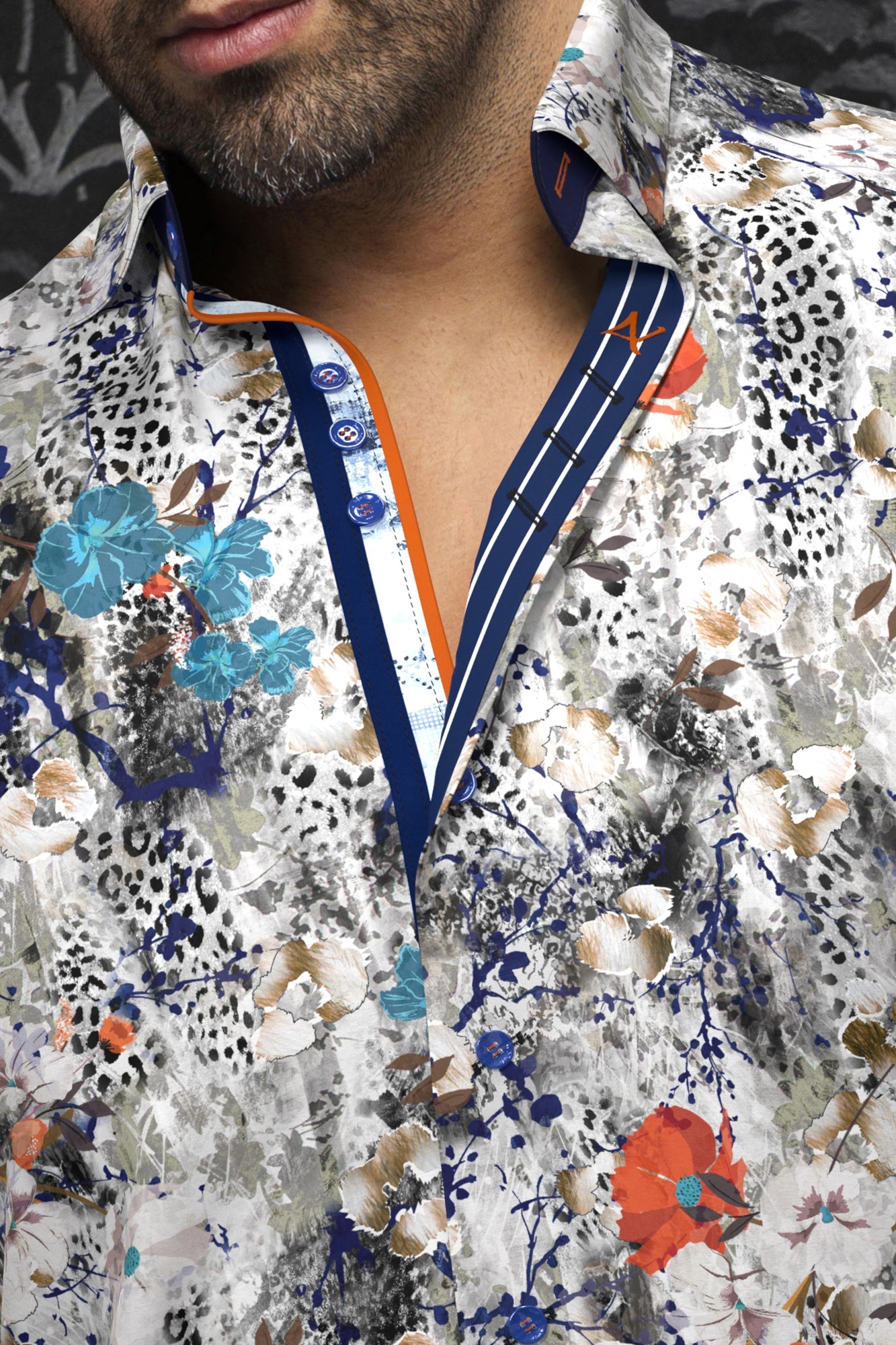 Chemise manches longues pour homme par Au Noir | BELLUCCI Multi | Boutique Vvög, inventaire complet de la marque Au Noir