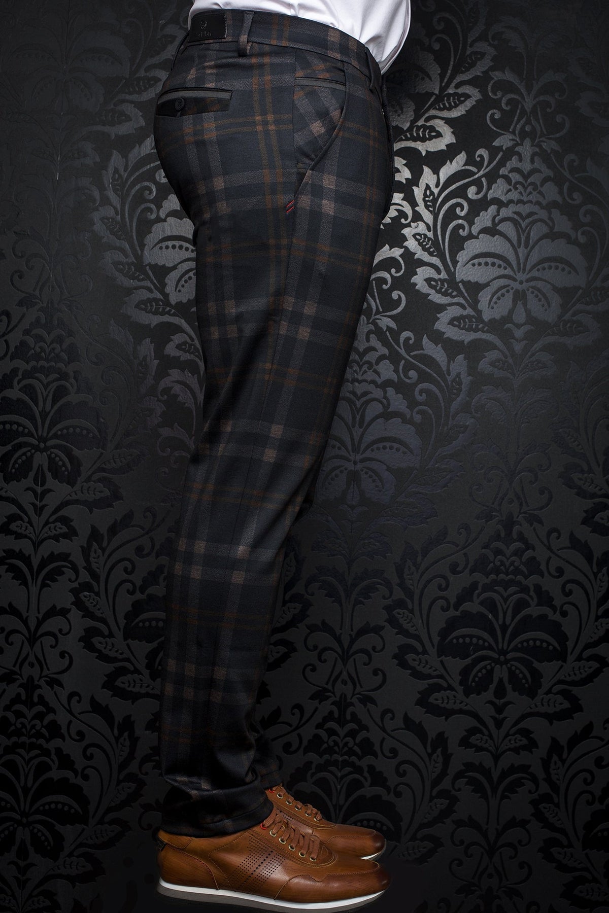 Pantalon pour homme par Au Noir | BERETTA-LEONARDO black rust | Boutique Vvög, inventaire complet de la marque Au Noir