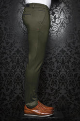 Pantalon pour homme par Au Noir | BERETTA Olive | Boutique Vvög, inventaire complet de la marque Au Noir