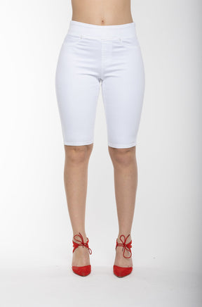 Bermuda pour femme par Carreli Jeans | BP 0188 WHITE | Boutique Vvög, vêtements mode pour homme et femme