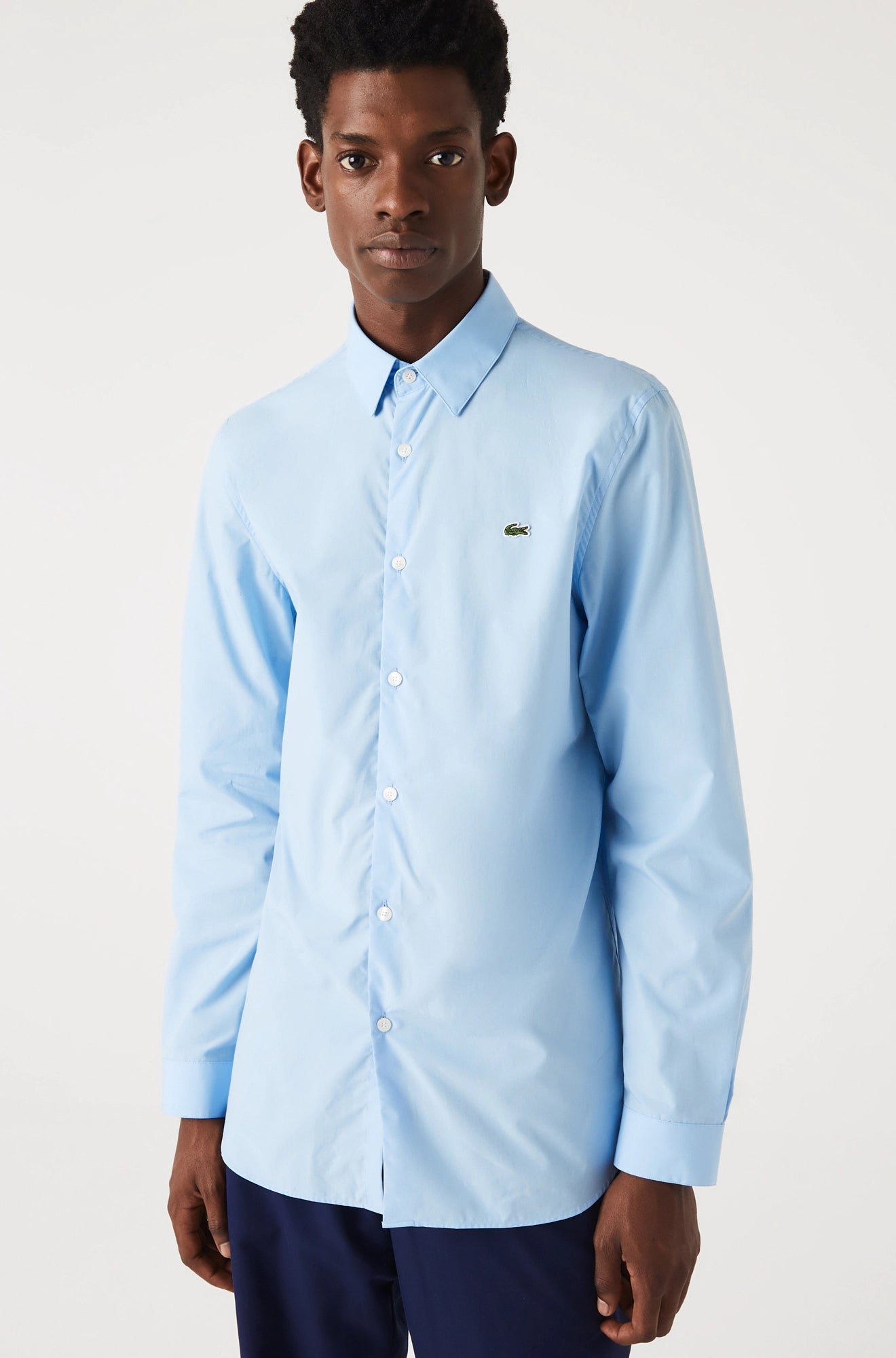 Chemise manches longues pour homme par Lacoste | CH2668 52 Bleu/HBP | Boutique Vvög, vêtements mode pour homme et femme