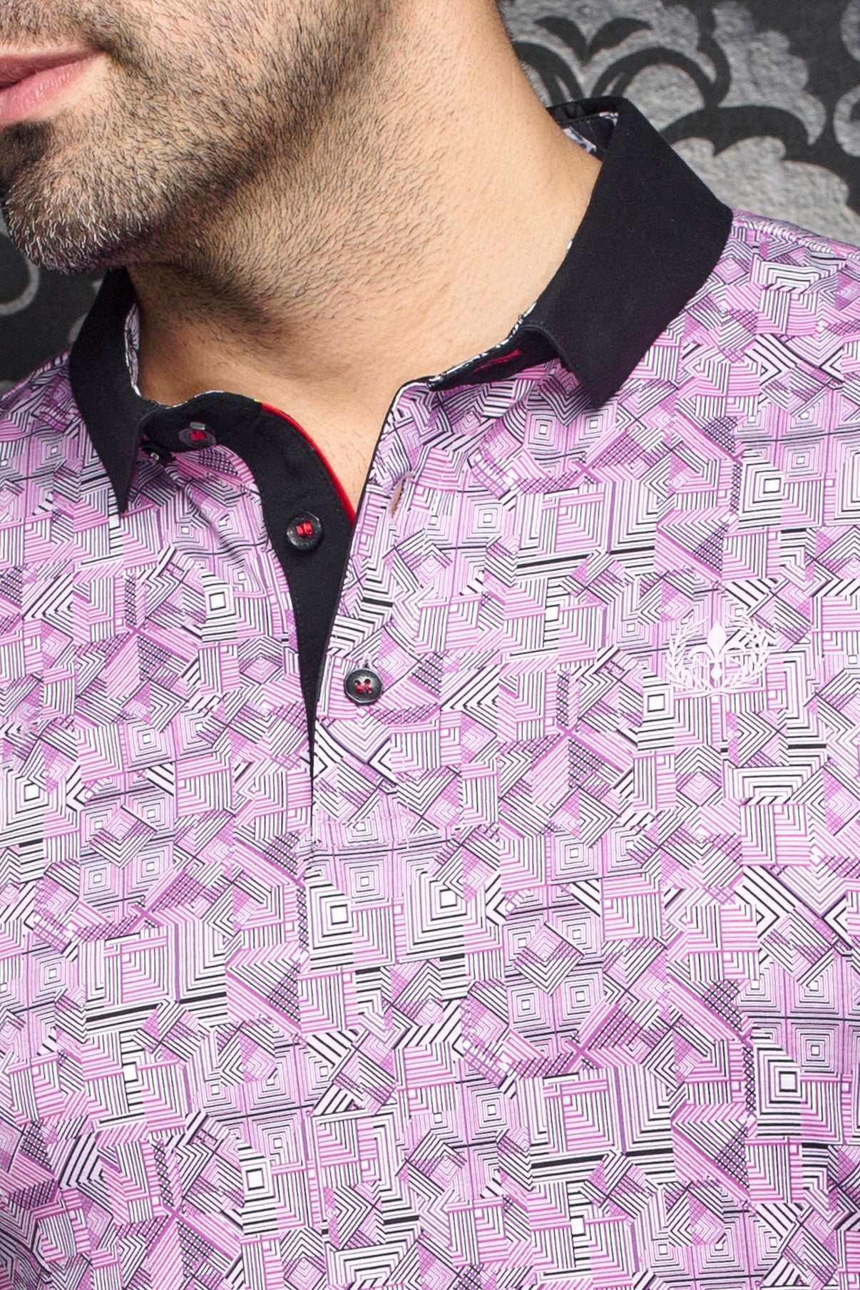 Polo pour homme par Au Noir | CRIVELLI Rose | Boutique Vvög, inventaire complet de la marque Au Noir