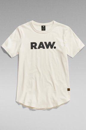 T-Shirt pour femme par G-Star RAW | D21226 4107 Crème/G076 | Boutique Vvög, vêtements mode pour homme et femme