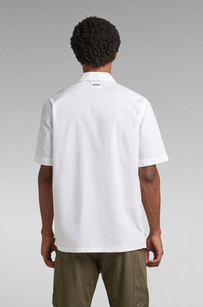 Chemise manches courtes pour homme par G-Star RAW | D22955 4481 110-WHITE | Boutique Vvög, vêtements mode pour homme et femme