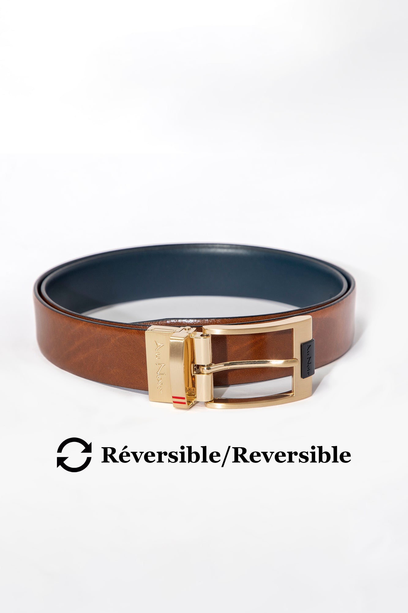 Ceinture pour homme par Au Noir | DESOTO Bronze Marine Or | Boutique Vvög, inventaire complet de la marque Au Noir
