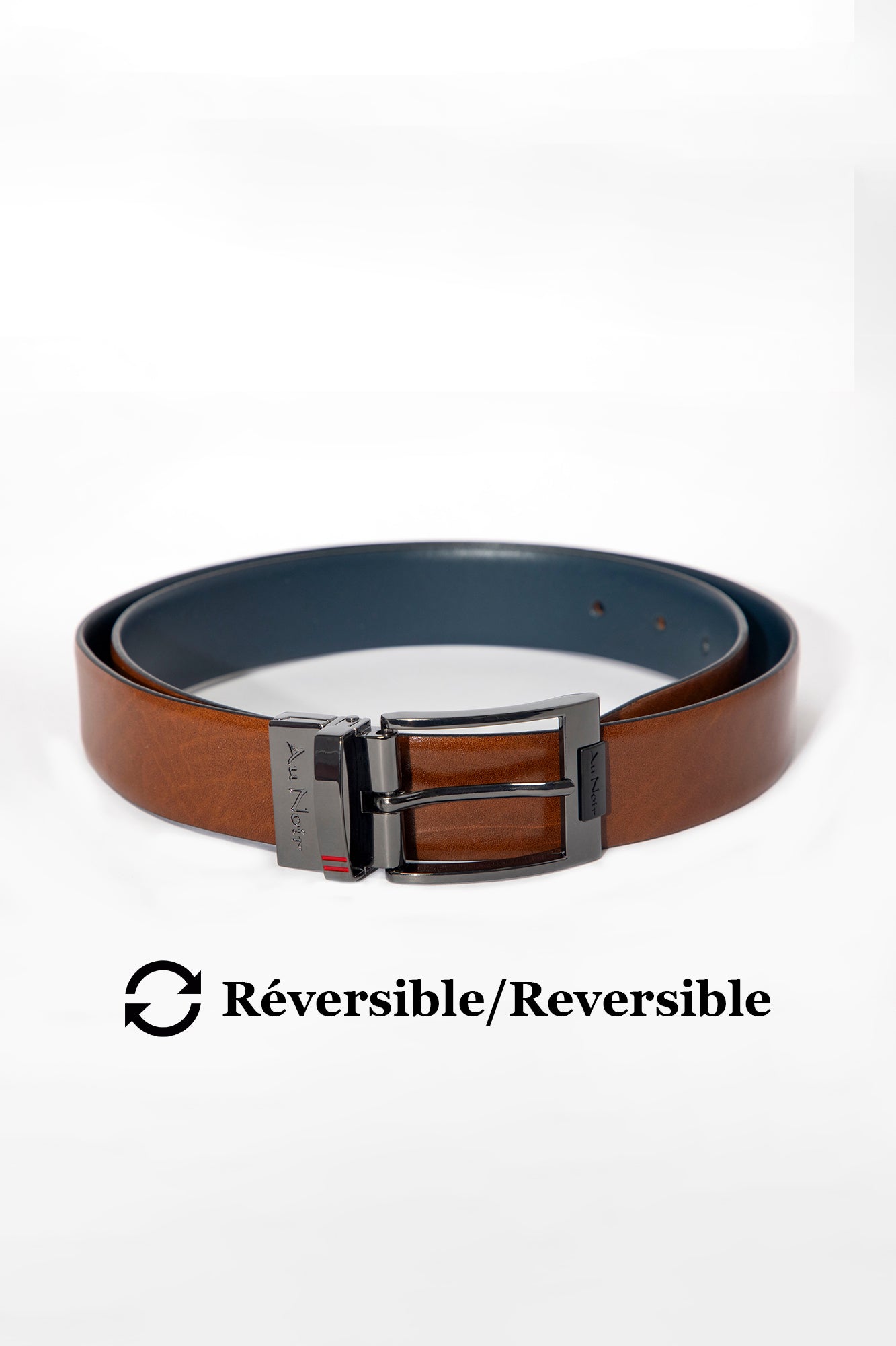 Ceinture pour homme par Au Noir | DESOTO Bronze Marine Métal | Boutique Vvög, inventaire complet de la marque Au Noir