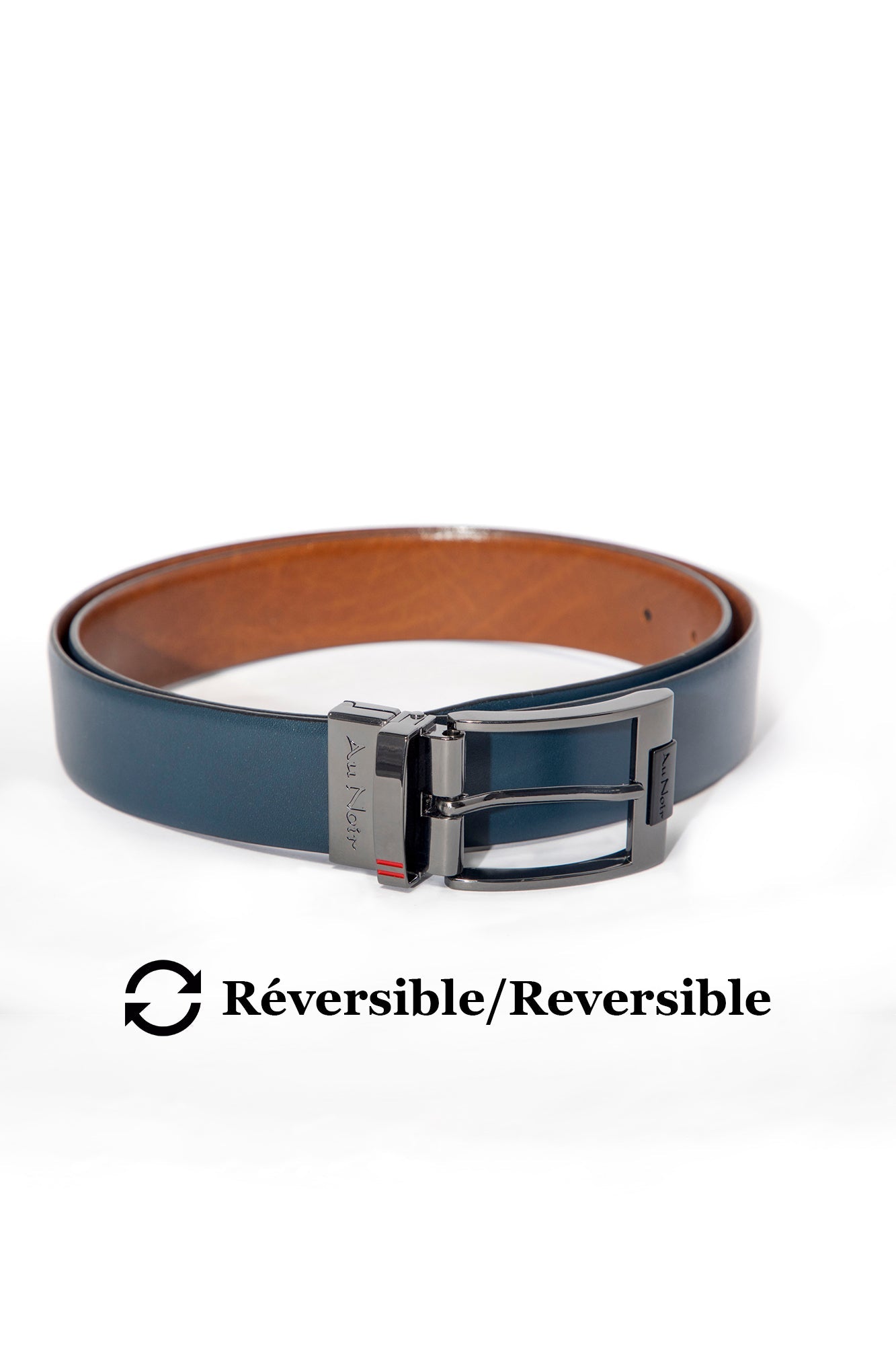 Ceinture pour homme par Au Noir | DESOTO Bronze Marine Métal | Boutique Vvög, inventaire complet de la marque Au Noir