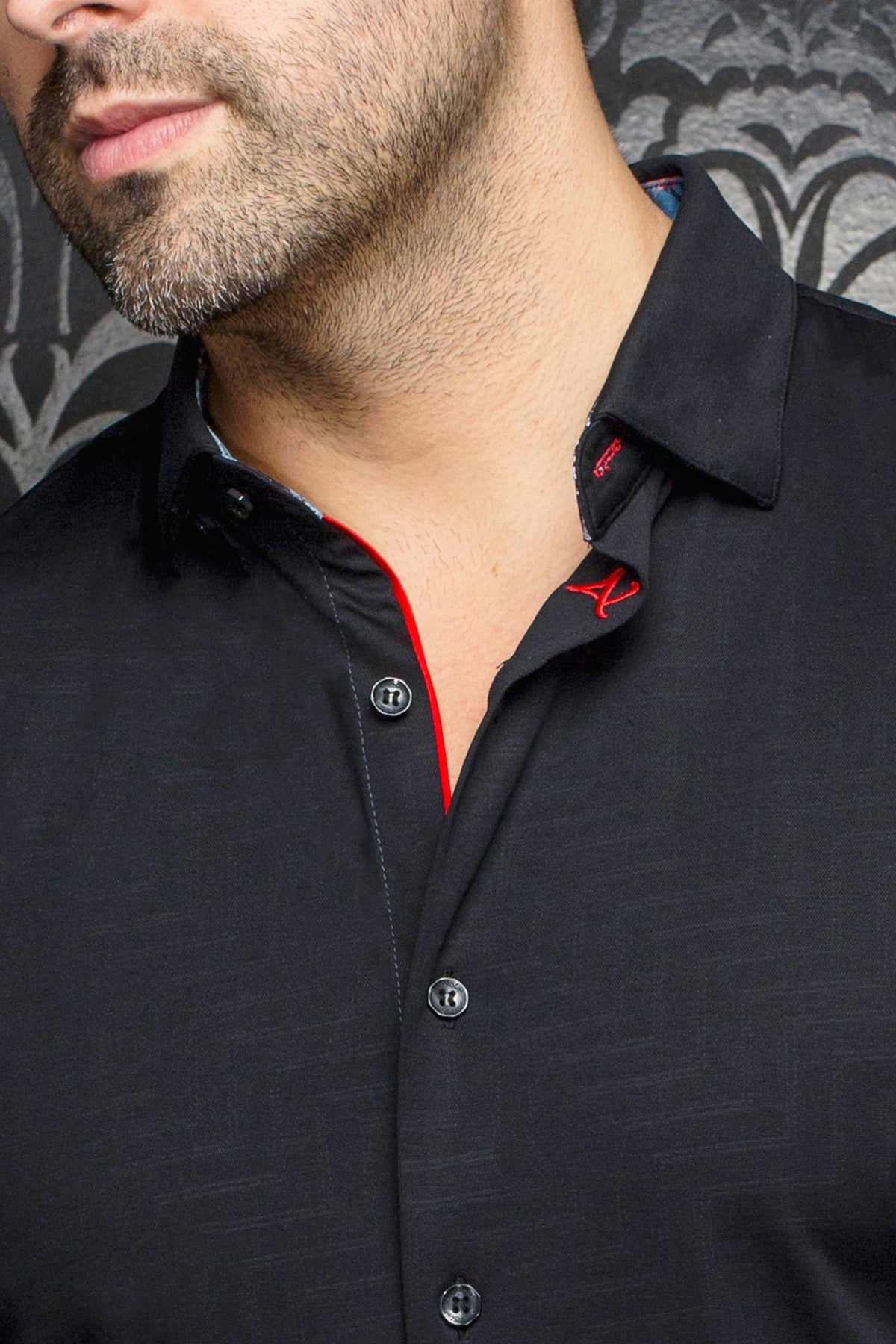 Chemise manches courtes en Knit pour homme par Au Noir | DIVENERE(SS) Noir | Boutique Vvög, inventaire complet de la marque Au Noir