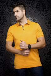Polo pour homme par Au Noir | EAGLE Tangerine | Boutique Vvög, inventaire complet de la marque Au Noir