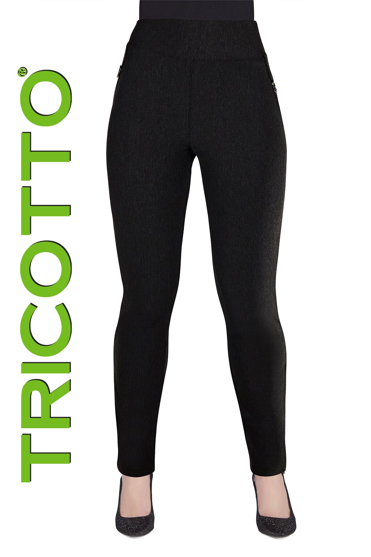 Pantalon pour femme par Tricotto | 211 BLACK | Boutique Vvög, vêtements mode pour homme et femme
