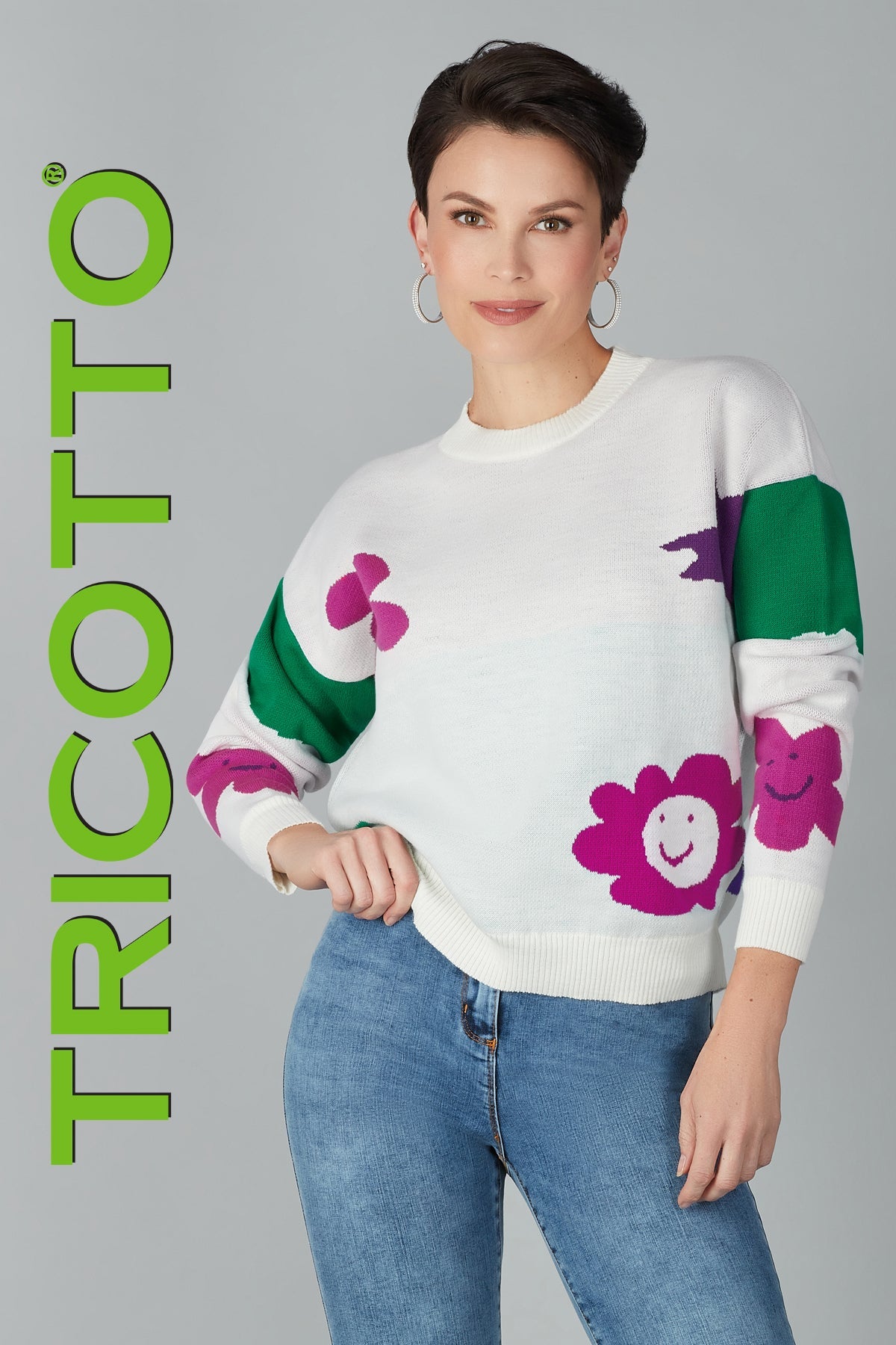 Tricot pour femme par Tricotto | F 733 AS | Boutique Vvög, vêtements mode pour homme et femme