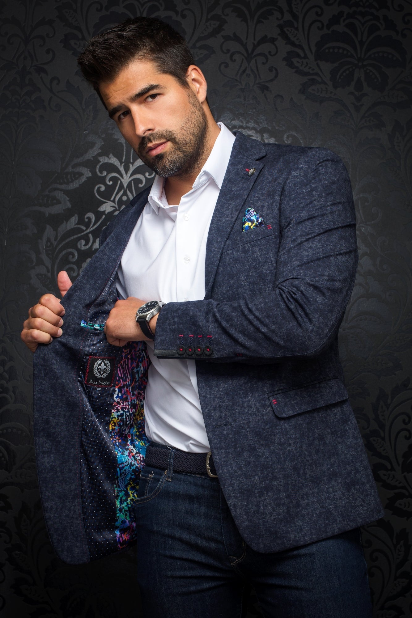 Veston pour homme par Au Noir | HARDY Minuit/midnight | Vvog.ca, inventaire complet de la marque Au Noir