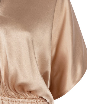 Robe pour femme par Esqualo | HS2410200 245-SOFT GOLD | Boutique Vvög, vêtements mode pour homme et femme