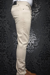 Jeans pour homme par Au Noir | JOHNNY-SKC Beige | Boutique Vvög, inventaire complet de la marque Au Noir