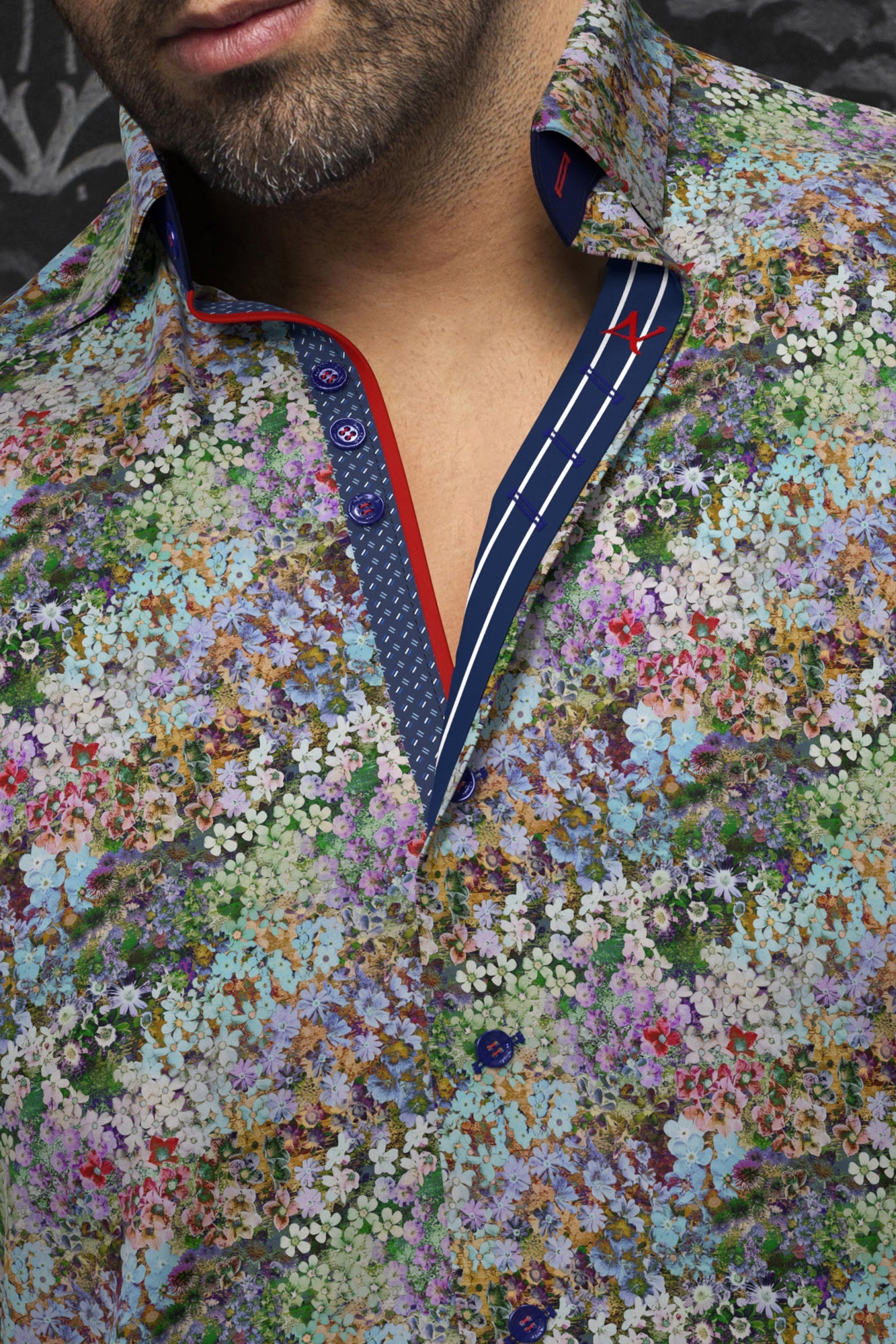 Chemise manches longues pour homme par Au Noir | KARLTON Multi | Boutique Vvög, inventaire complet de la marque Au Noir