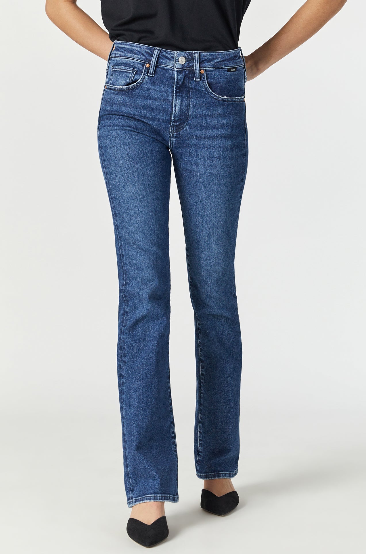 Jeans Mavi Jeans Maria Bleu Moyen Flex