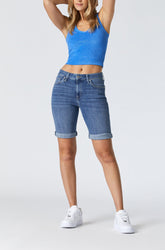 Short pour femme par Mavi Jeans | Alexis/M1441534644 Bleu Organique/Lt Organic Blue | Boutique Vvög, vêtements mode pour homme et femme