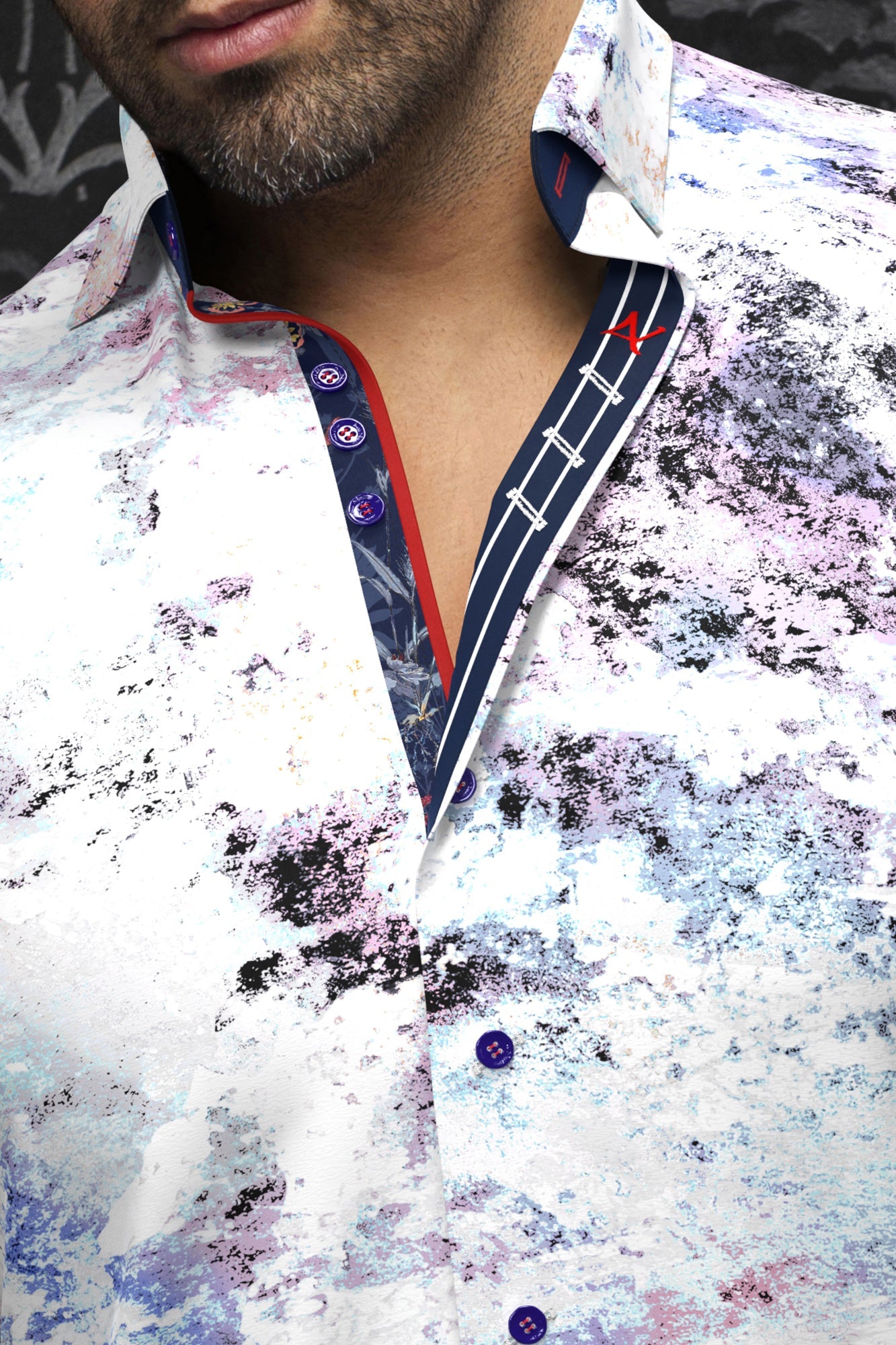 Chemise manches longues pour homme par Au Noir | MAGNANI Blanc | Boutique Vvög, inventaire complet de la marque Au Noir