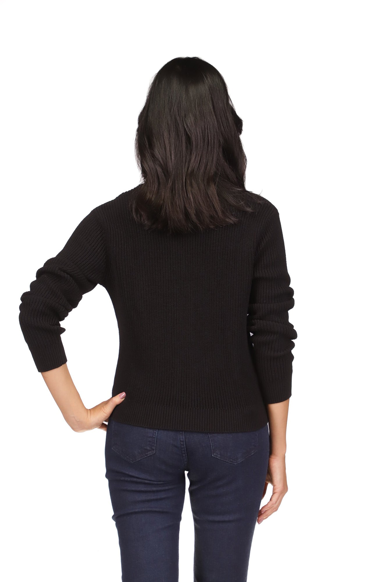 Chandail manches longues pour femme par Michael Kors | MF360OC7WB Noir | Boutique Vvög, vêtements mode pour homme et femme