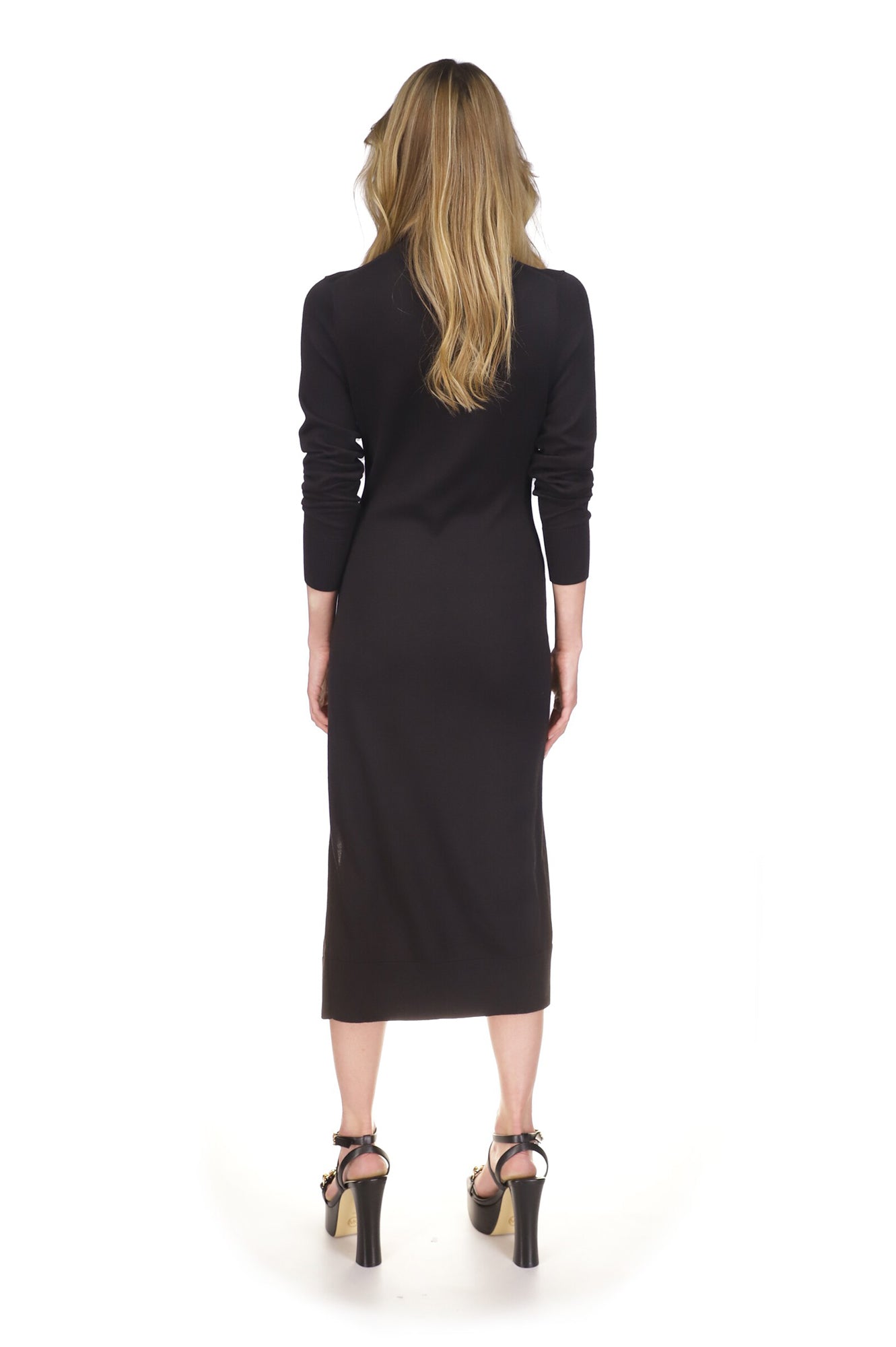 Robe pour femme par Michael Kors | MF381Y47WB Noir | Boutique Vvög, vêtements mode pour homme et femme