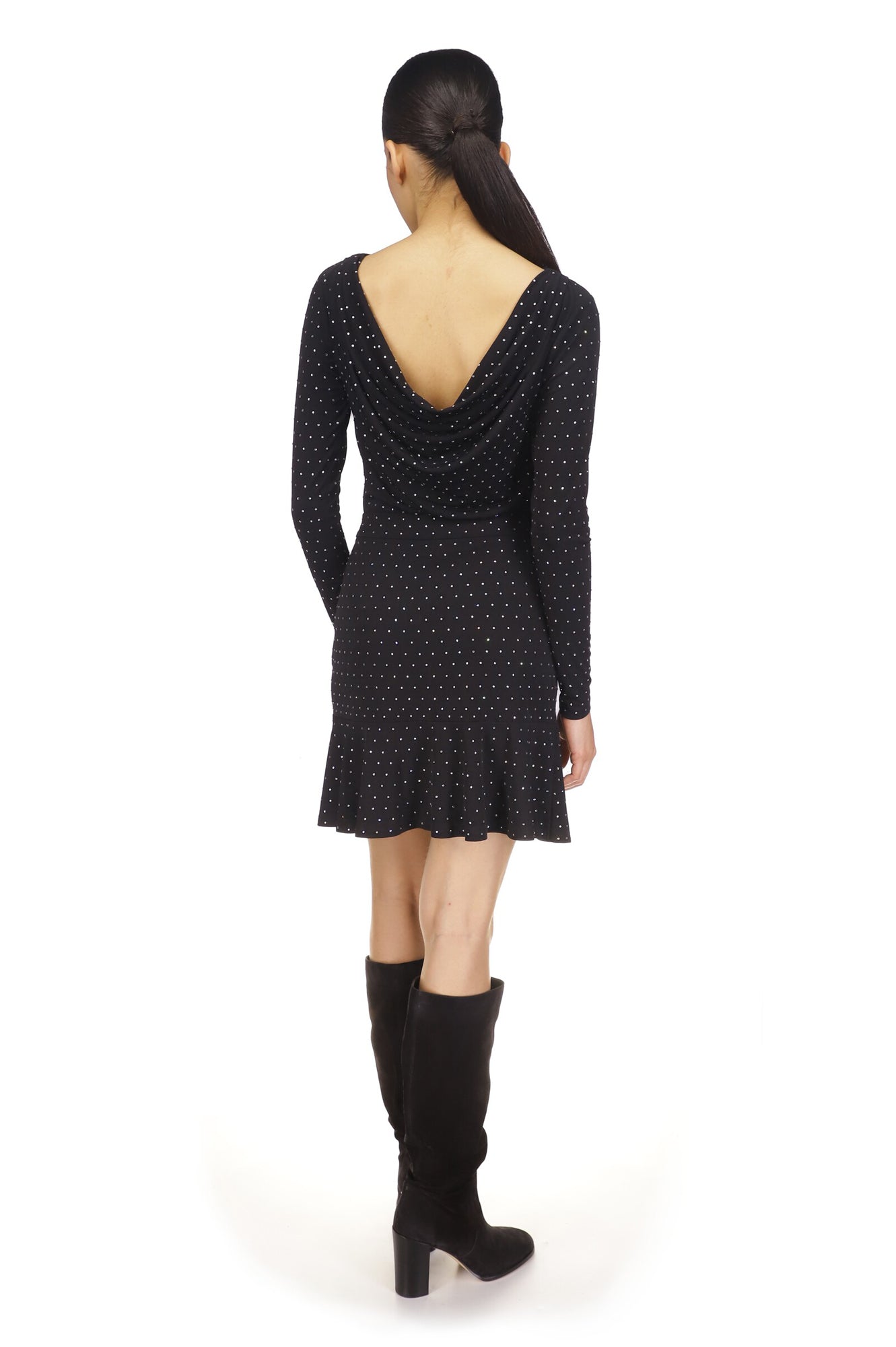 Robe pour femme par Michael Kors | MH370B703G Noir | Boutique Vvög, vêtements mode pour homme et femme