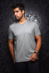 Chandail pour homme par Au Noir | V-MICHAEL Lt-Gris/lt grey | Vvog.ca, inventaire complet de la marque Au Noir