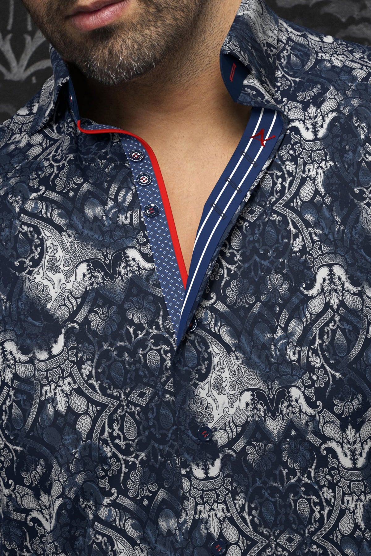 Chemise manches longues pour homme par Au Noir | MURATO Marine | Boutique Vvög, inventaire complet de la marque Au Noir