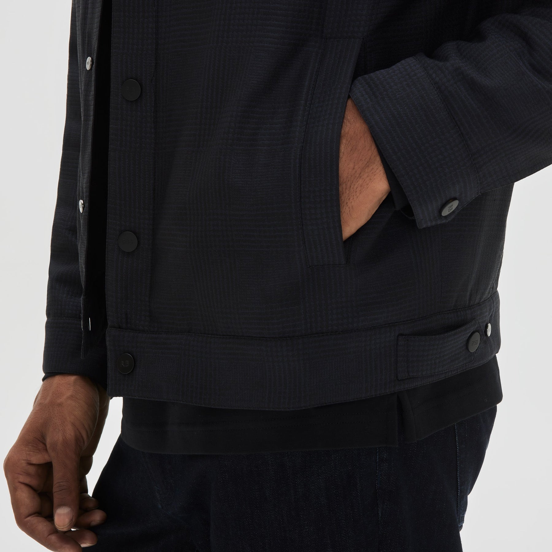 Veste/surchemise pour homme par Robert Barakett | Selmer RB31065 NAVY | Boutique Vvög, vêtements mode pour homme et femme