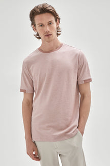 T-Shirt pour homme par Robert Barakett | RB31091/Whitner Tulipe Corail/Coral Tulip| Boutique Vvög, vêtements mode pour homme et femme