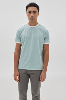 T-Shirt à rayure pour homme par Robert Barakett | RB31103/Reznik Vert/Green| Boutique Vvög, vêtements mode pour homme et femme